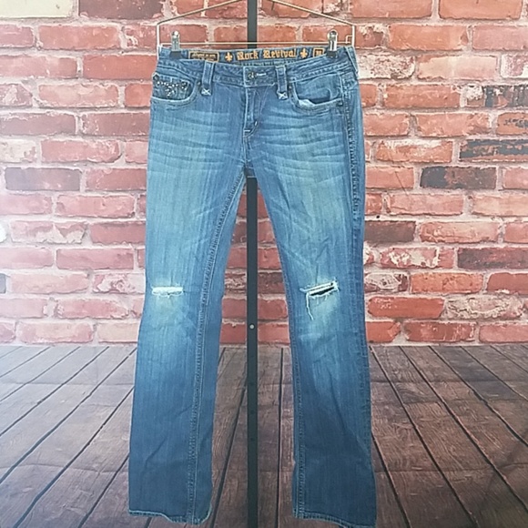 Rock Revival Denim - Rock Revival Distressed Sara Boot Jean 30/33